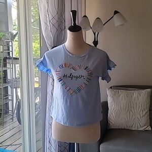 Tommy Hilfiger light blue blouse size large kids